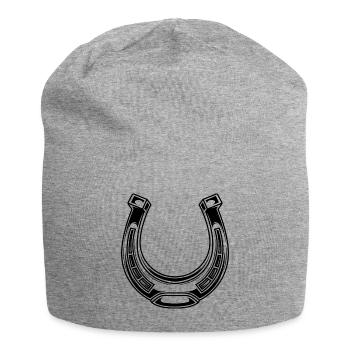 hufeisen symbol - Jersey-Beanie - Grau meliert - Vorne