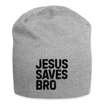 Jésus saves bro Jésus Faith don foi - Bonnet en jersey - gris chiné - Devant