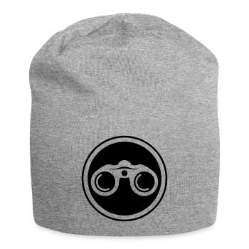 Binoculars Icon - Jersey Beanie - heather grey - Front
