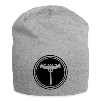 Bratwurst meat icon - Jersey Beanie - heather grey - Front