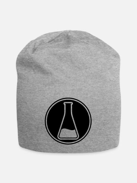 Reagenzglas Icon - Jersey-Beanie - Grau meliert