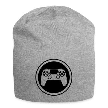 Gamepad Symbol Controller - Jersey Beanie - heather grey - Front