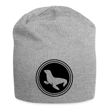 seehund tier - Jersey-Beanie - Grau meliert - Vorne