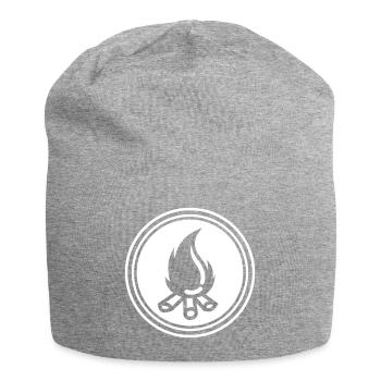 Lagerfeuer symbol - Jersey-Beanie - Grau meliert - Vorne