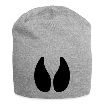Empreinte de sabot vache étable étable - Bonnet en jersey - gris chiné - Devant