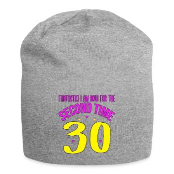 Birthday 60 years of funny sayings Gift - Jersey Beanie - heather grey - Front