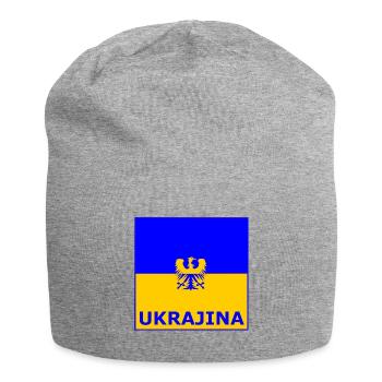 Die Ukraine - Jersey-Beanie - Grau meliert - Vorne
