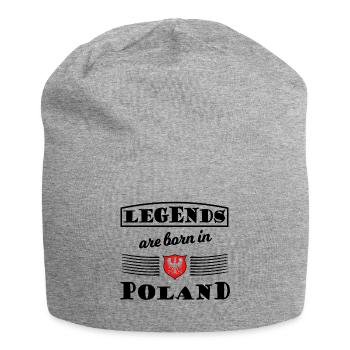 Die polnische Legende - Jersey-Beanie - Grau meliert - Vorne