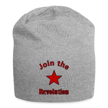 Die sozialistische Revolution - Jersey-Beanie - Grau meliert - Vorne