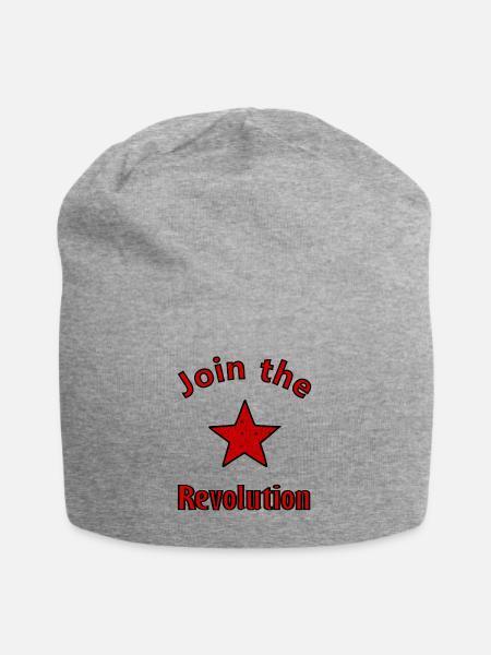 Die sozialistische Revolution - Jersey-Beanie - Grau meliert