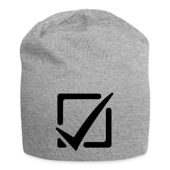 Cochez la case - Bonnet en jersey - gris chiné - Devant