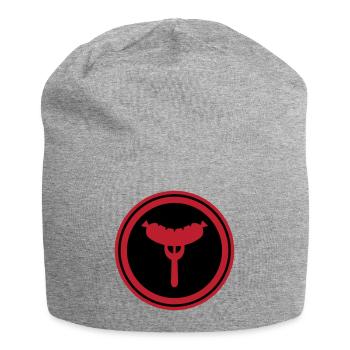 Fourchette à saucisse - Bonnet en jersey - gris chiné - Devant