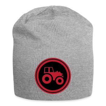 Tractor Symbol - Jersey Beanie - heather grey - Front