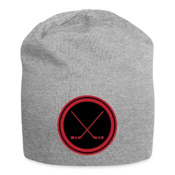 Bâtons de hockey sur glace - Bonnet en jersey - gris chiné - Devant