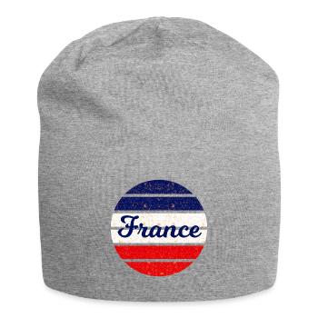 Die Franzosen - Jersey-Beanie - Grau meliert - Vorne
