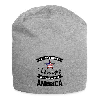 Trip to America - Jersey Beanie - heather grey - Front