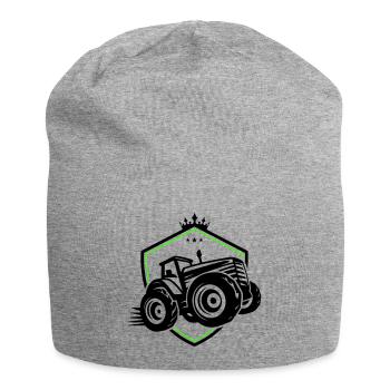 Traktor Silhouette Landwirtschaft - Jersey-Beanie - Grau meliert - Vorne