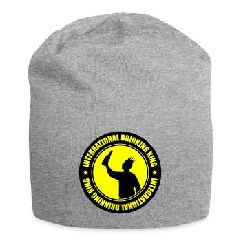 Drinking King Party Saying - Jersey Beanie - heather grey - Front
