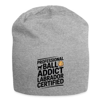 Ball Addict Labrador zertifizierter lustiger Hund - Jersey-Beanie - Grau meliert - Vorne