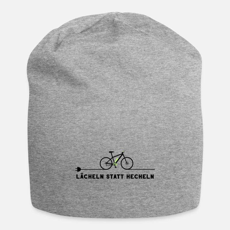 Ebike E-Bike Pedelec Geschenk Fahrrad eMTB - Jersey-Beanie - Grau meliert