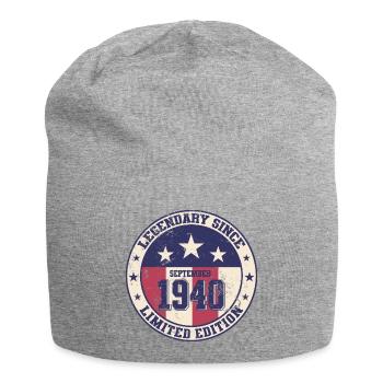 85. Geburtstag Legende September 1940 Jahrgang 04 - Jersey-Beanie - Grau meliert - Vorne