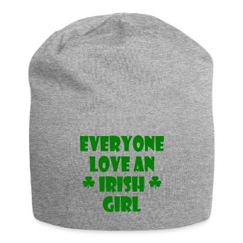 everyone loves an irish girl - Jersey Beanie - heather grey - Front