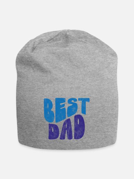 Bester Vater - Jersey-Beanie - Grau meliert