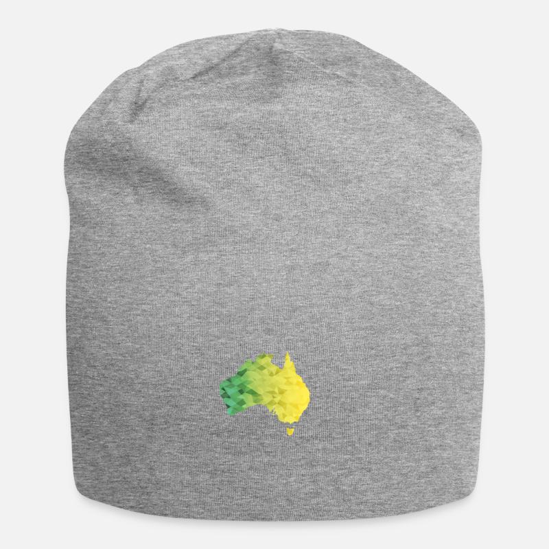Australien Polygon - Jersey-Beanie - Grau meliert