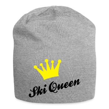 Ski - Jersey-Beanie - Grau meliert - Vorne
