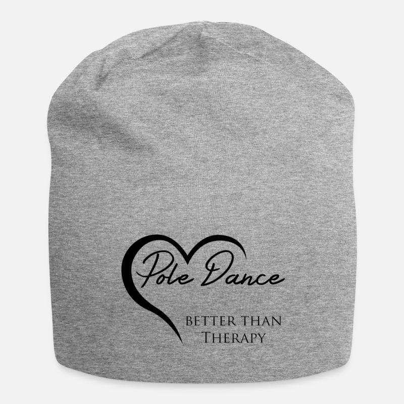Pole Dance Therapy schwarz - Jersey-Beanie - Grau meliert