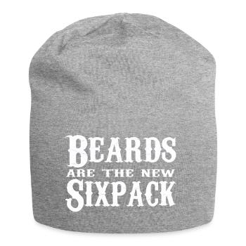 Beards are the new six-packs - Jersey Beanie - heather grey - Front