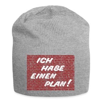 Kult - Ich habe einen Plan! - DDR TV - Jersey-Beanie - Grau meliert - Vorne
