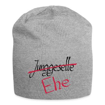 junggeselle 2 - Jersey-Beanie - Grau meliert - Vorne