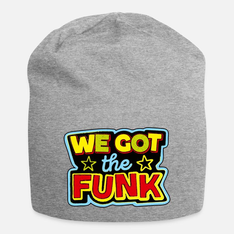 funk - Jersey-Beanie - Grau meliert