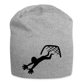Fußball-Torwart Fang für den Ball - Jersey-Beanie - Grau meliert - Vorne
