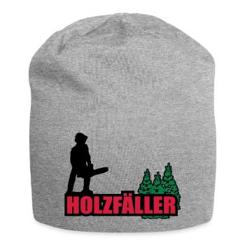holzfäller - Jersey-Beanie - Grau meliert - Vorne