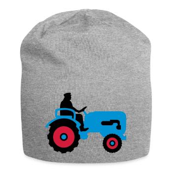 bauer_mit_traktor_032013_b_3c - Jersey Beanie - heather grey - Front