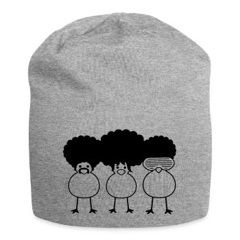 Funky Chicks - Bonnet en jersey - gris chiné - Devant