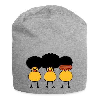 Funky Chicks - Bonnet en jersey - gris chiné - Devant