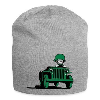 jeep_3c - Bonnet en jersey - gris chiné - Devant
