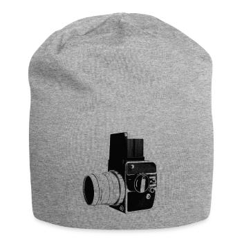 Ancien appareil photo - Bonnet en jersey - gris chiné - Devant