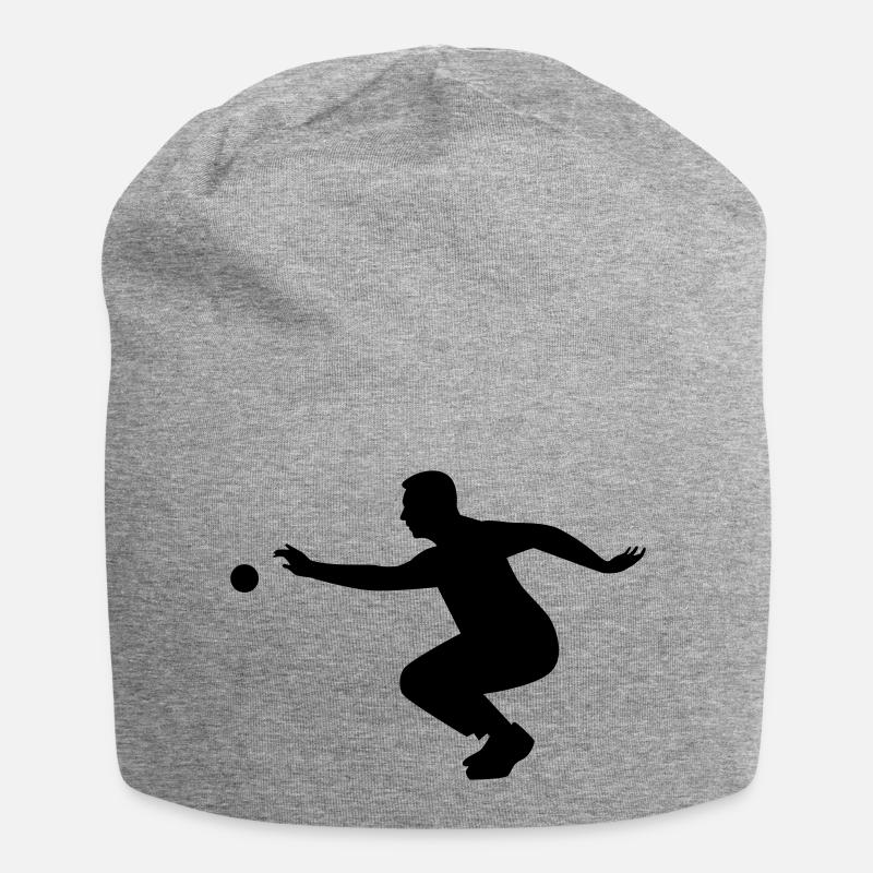 Pétanque Boccia - Bonnet en jersey - gris chiné