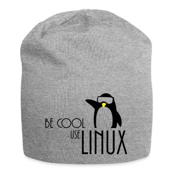 être cool utilisation linux - Bonnet en jersey - gris chiné - Devant