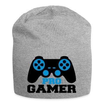 Pro Gamer Logo - Jersey-Beanie - Grau meliert - Vorne