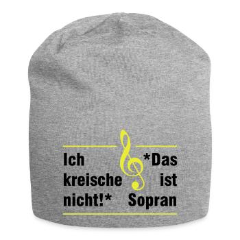 Soprano - Jersey Beanie - heather grey - Front