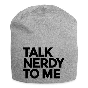 Talk Nerdy To Me - Bonnet en jersey - gris chiné - Devant