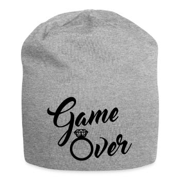 game over - Jersey-Beanie - Grau meliert - Vorne