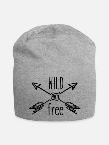 AD Wild and Free - Jersey-Beanie - Grau meliert