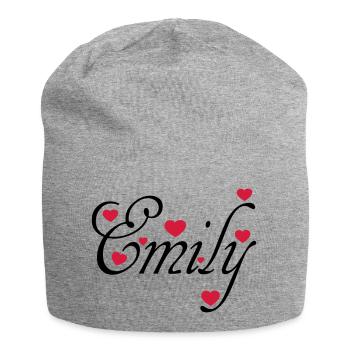 ♥ټI Love Emily-Vector Cute Confession Designټ♥ - Jersey Beanie - heather grey - Front