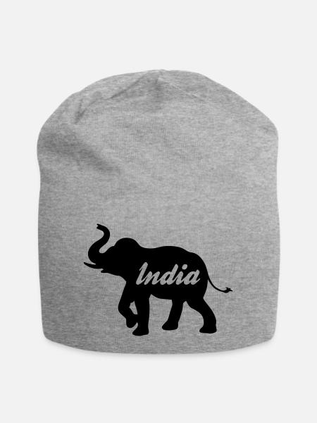 india - Jersey-Beanie - Grau meliert
